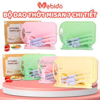 Bộ Dao Thớt Kéo Nhà Bếp Innox 7 Món Cao Cấp Chống Gỉ Chịu Nhiệt Cao Hình Kitty Shop Mẹ Bí Đỏ