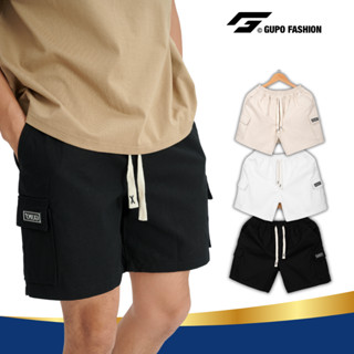 Quần Short Túi Hộp Kaki Unisex GUPO Local Brand Cargo Lưng Chun Trên Gối  Trẻ Trung KSH36
