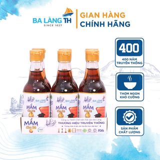 [Khay 6 Chai] Nước Mắm Cho Bé Từ 06 Tháng Đến 3 Tuổi Ba Làng TH Chai Thủy Tinh 60ml