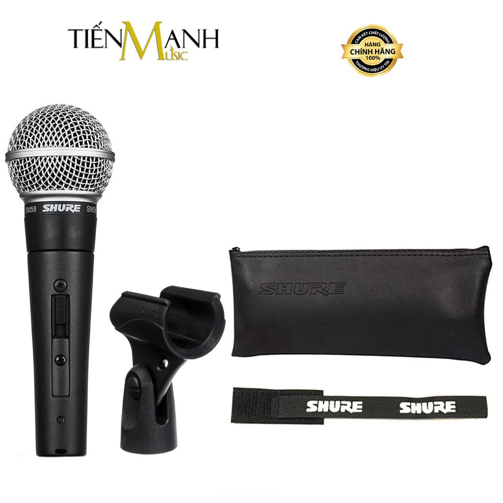 [Chính Hãng] Mic Cầm Tay Shure SM58-S Có Công Tắc Micro Phòng Thu Studio SM58S Microphone Karaoke SM