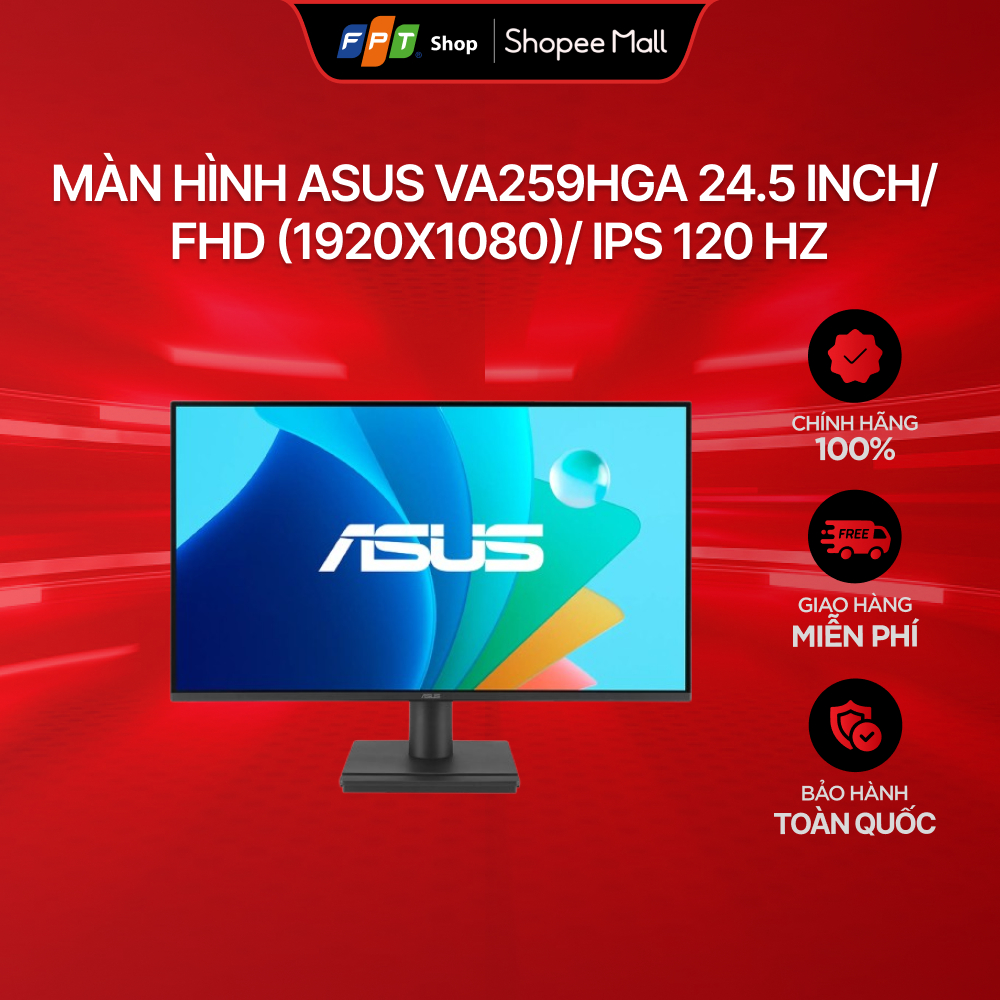[Bảo Vệ Mắt Eye Care] Màn hình ASUS VA259HGA 24.5 inch/ FHD (1920x1080)/ IPS 120 Hz