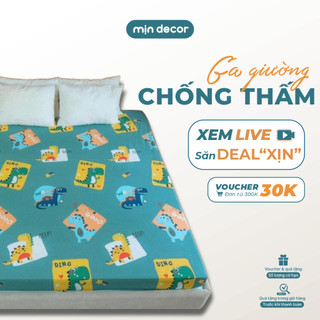 Ga Chống Thấm Mịn Decor Ga Chống Thấm Nước Bo Chun Đệm 10cm 