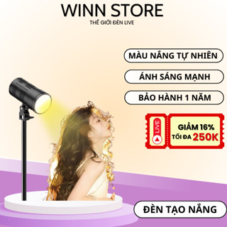 Đèn LED Tạo Nắng Studio Ánh Sáng Màu Tự Nhiên, Kèm Điều Khiển Từ Xa, Dùng Cho Livestream,Quay Video, Chụp Ảnh Studio