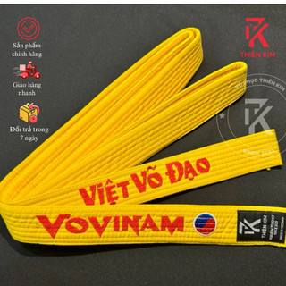 Đai Vovinam Thêu 4 Mặt – Loại Dày Cao Cấp | Vải Kaki Bền Chắc – Chuẩn Màu Vovinam