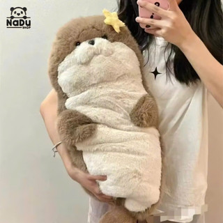 Gấu Bông Rái Cá Dễ Thương Gối Ôm Mềm Mịn Thú Nhồi Bông Ôm Ngủ - Gấu Bông NaDu 