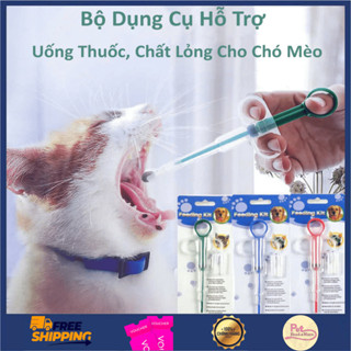 Bộ Nạp Thuốc, Dụng Cụ Xi Lanh Hỗ Trợ Chó Mèo Uống Thuốc - Tiêm Ti Sữa Cho Chó Mèo Con