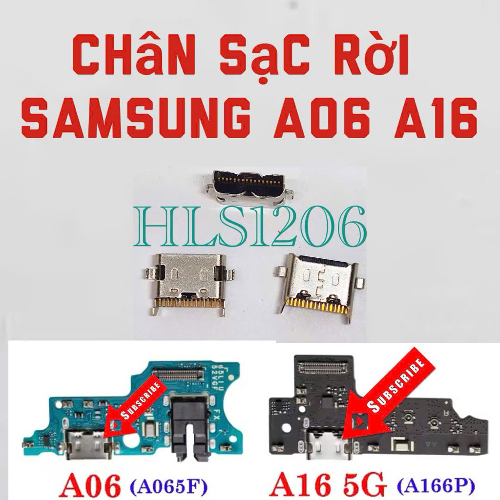 Combo 10c chân sạc rời Samsung A06 A16