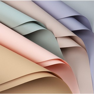  Giấy Đặc Lì Satin Giấy đặc TRơn hai mặt một màu sắc gói hoa bọc quà không thấm nước 