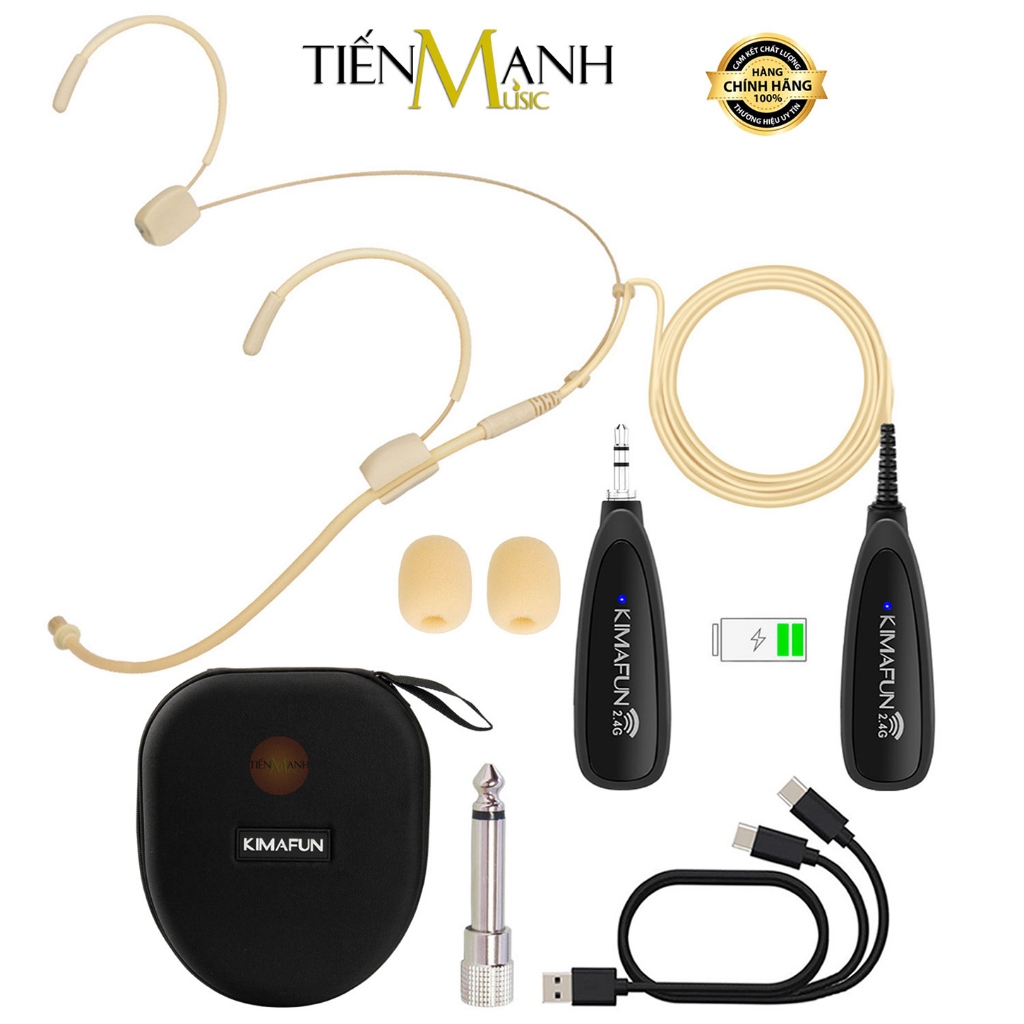 [Chính Hãng] Micro Hạt Gạo Không Dây Kimafun KM-G120 Mic G120 - Wireless Micphone Hát, Nói, Diễn Thu