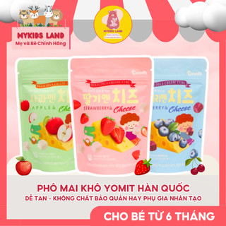   DATE T3.2026  Phô Mai Hoa Quả Khô Sấy Lạnh YOMIT Hàn Quốc Cho Bé Ăn Dặm Từ 6M+ Bịch 16g 