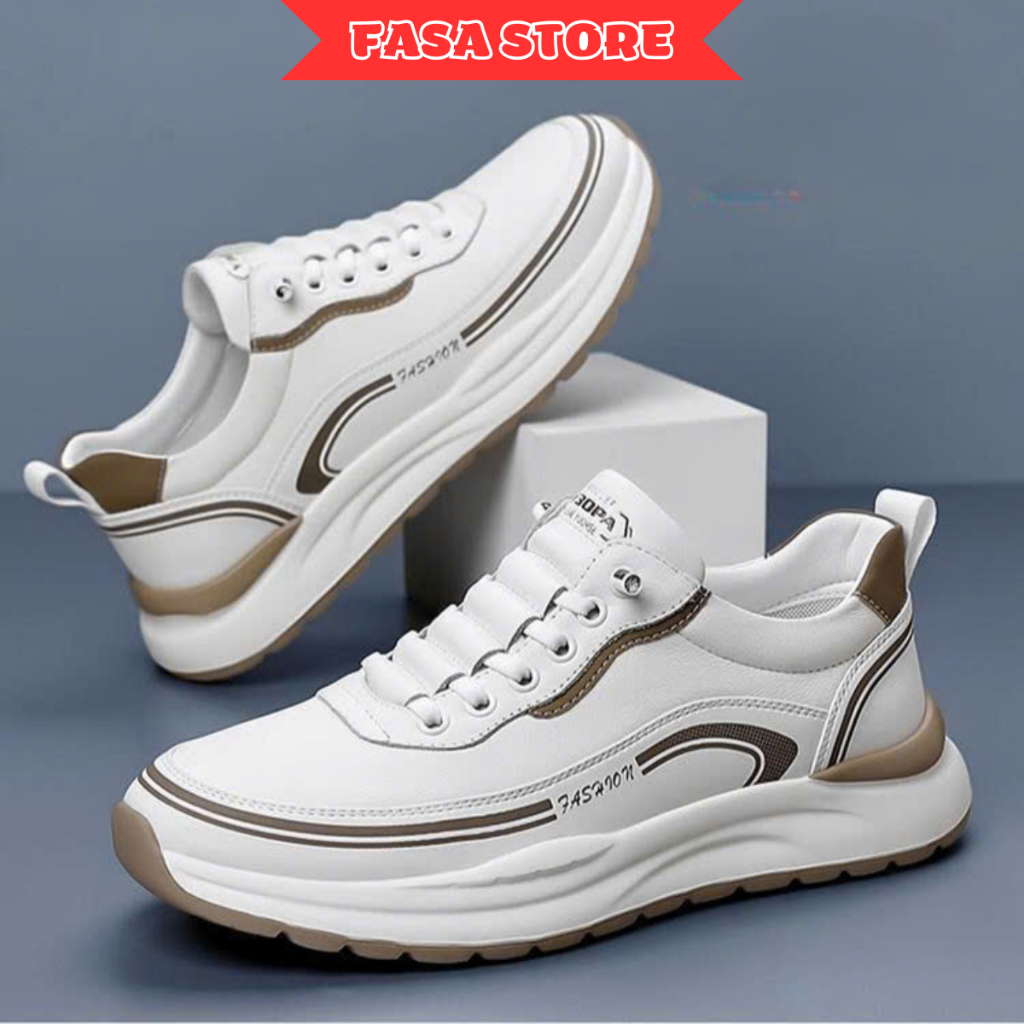 Giày Nam Thể Thao FASASTORE – Giày Trắng Siêu Nhẹ, Phù Hợp Đi Làm Đi Chơi
