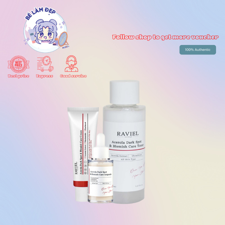 Acerola Dark Spot & Blemish Care RAVIEL-  Hỗ trợ Mờ Nám, Giảm Thâm Mụn