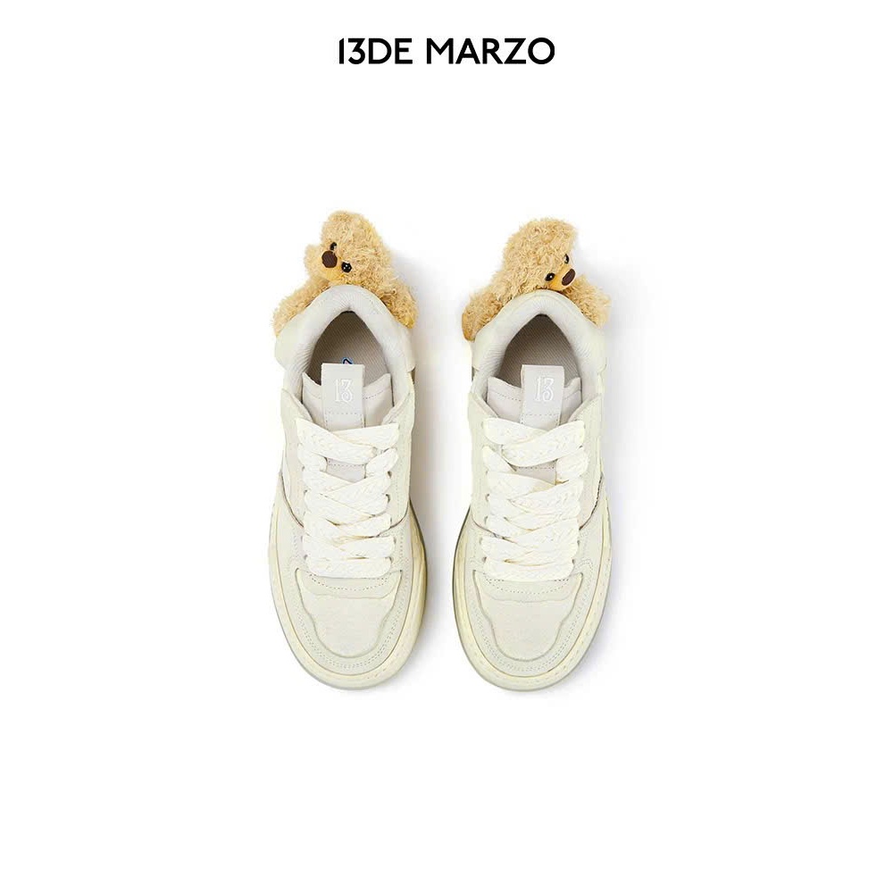 13DE MARZO Doozoo Logo Sneaker giày thể thao đính gấu