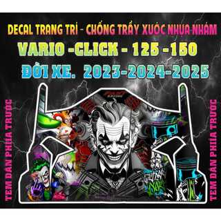 Tem nhựa nhám (yếm nhám) dành cho dòng xe Vario – Click 2023-2025, thiết kế JOCKER