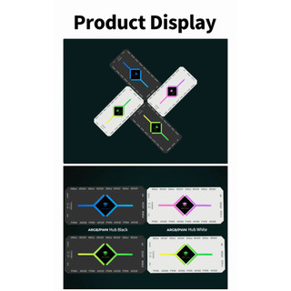 Jungle Leopard Hub Thông Minh 5V 3PIN ARGB 4 Pin RGB Vỏ PC Bộ Điều Khiển Quạt CPU Điều Khiển Từ Xa IR Đồng Bộ Ánh Sáng