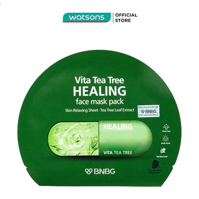 Mặt Nạ BNBG Vita Tea Tree Healing Face Mask Pack Thải Độc Da Giảm Mụn 30ml
