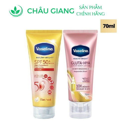 Serum Dưỡng Thể và Chống Nắng Vaseline Healthy Bright SPF 50+ PA++++ 70ml