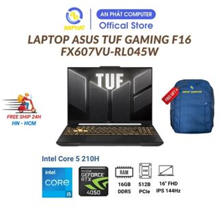 Laptop ASUS TUF Gaming F16 FX607VU-RL045W (Intel Core 5 210H | 16GB | 512GB | 16 inch FHD+ | RTX 4050 | Windows 11)