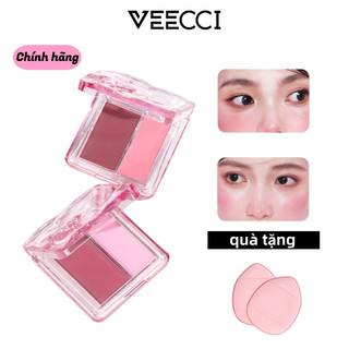  VEECCI Phấn Má Hồng Hai Màu Dạng Nước Dưỡng Ẩm Kết Cấu Dạng Kem Gần Với Da Không Dễ Tẩy Trang 2.8g 
