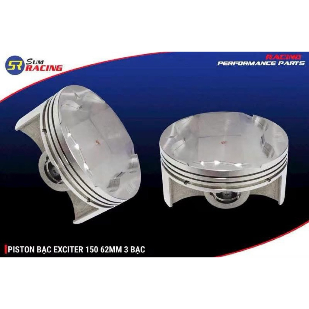 Trái piston nén SUM RACING 62 dành cho Exciter 135, Exciter 150