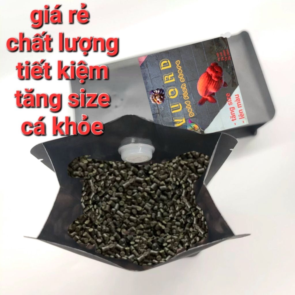 [Cám Goldfish]~50% đạm-cám chuyên dụng cá cảnh-cám viên dạng chìm dài 2ly-cá koi,cám đồng nai,chép s