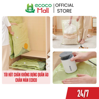 Túi hút chân không ECOCO đựng quần áo, chăn màn siêu dai, KÈM BƠM ĐIỆN chống ồn, tiết kiệm không gian thông minh QH