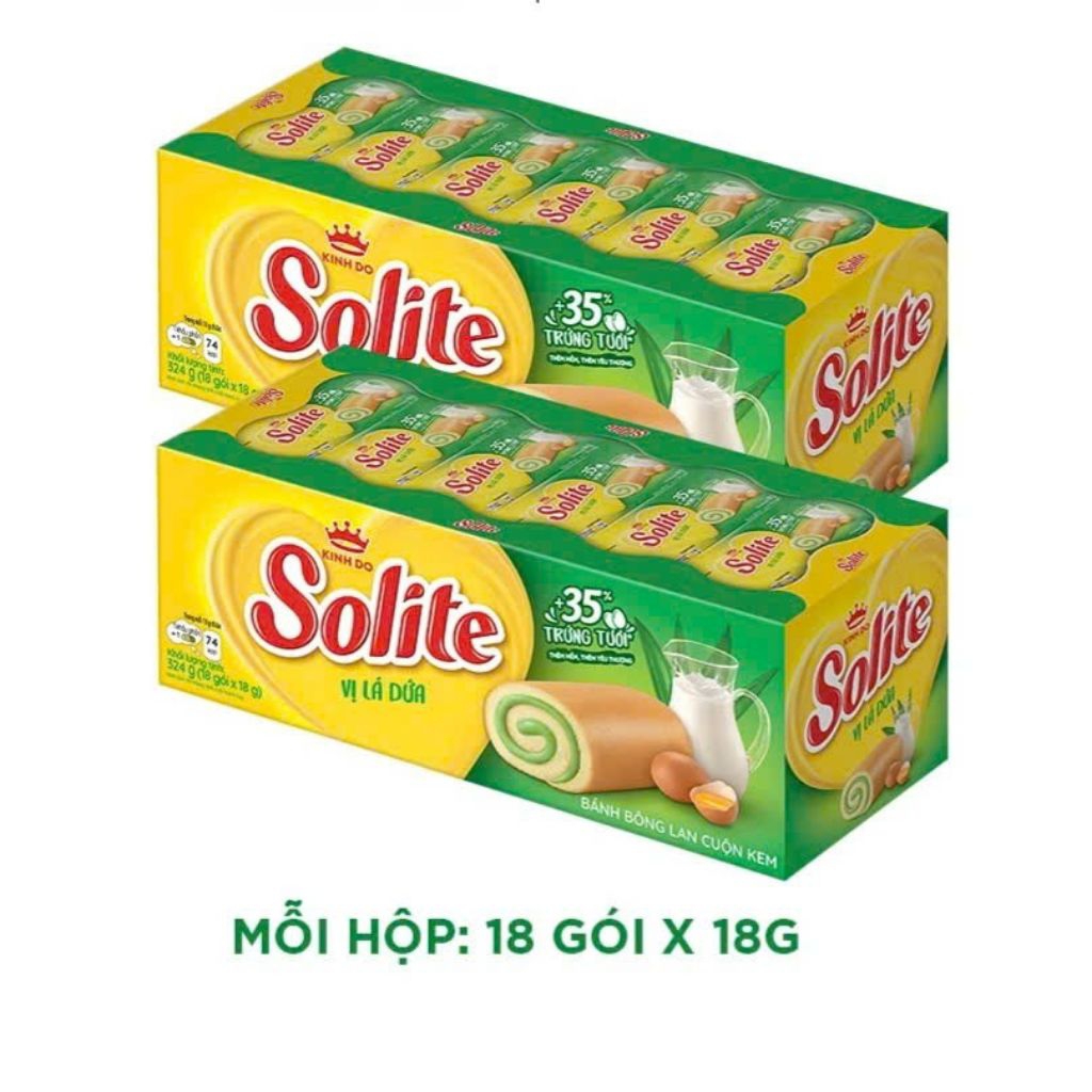 Bánh bông lan cuộn kem Solite