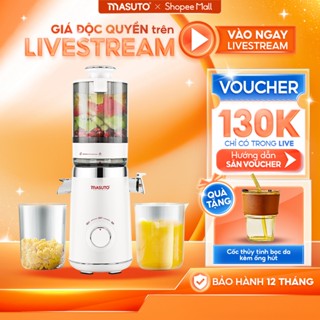 Máy ép chậm Masuto MS Fresh công suất 150W - Ép Nguyên Quả Kiệt Bã, Ép Cần Tây, Rau Củ, Làm Kem