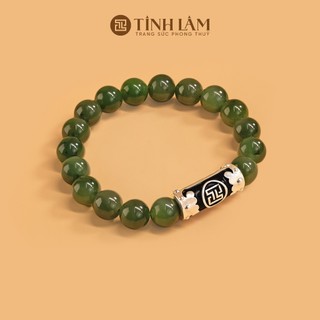   Mã BMLT30 giảm đến 30K đơn 299K  TINH LÂM Vòng Tay Phong Thủy Đá Phật Ngọc 9,5 Li 