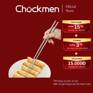  Đũa Nấu KINSGEM By CHOCKMEN Inox 316 Cao Cấp Dài 36Cm Cách Nhiệt Chống Trơn Trượt Đũa Dài Đũa Chiên Xào Nấu Đồ Dùng Bếp 