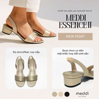  Giày cao gót nữ 3 phân gót vuông guốc nữ dép cao gót nữ cao cấp êm bền chuẩn MeddiEssenceII 