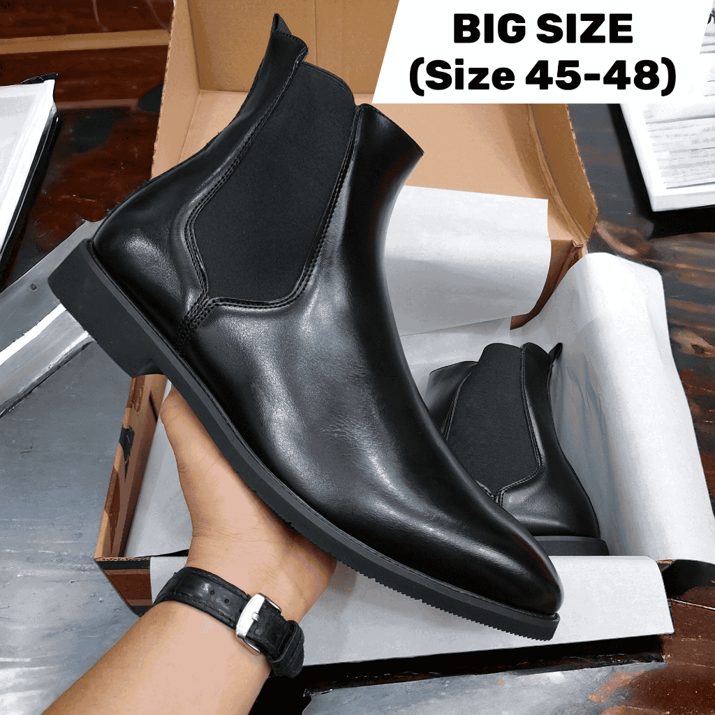 Giày Boot Nam Big Size Nam Chất Liệu Da Cao Cấp - 44UP.BOOT.01B