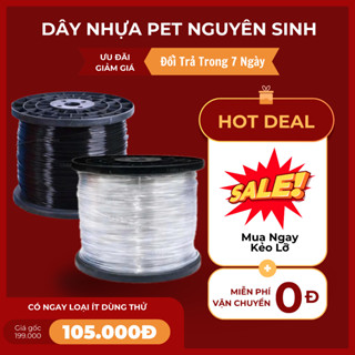 Dây Nhựa PET Làm Giàn Cây Leo, Buộc Giằng,Giàn Lan, Cuộn ~1.0kg và 1.8kg Dẻo Dai, Chịu Lực, Bền Bỉ