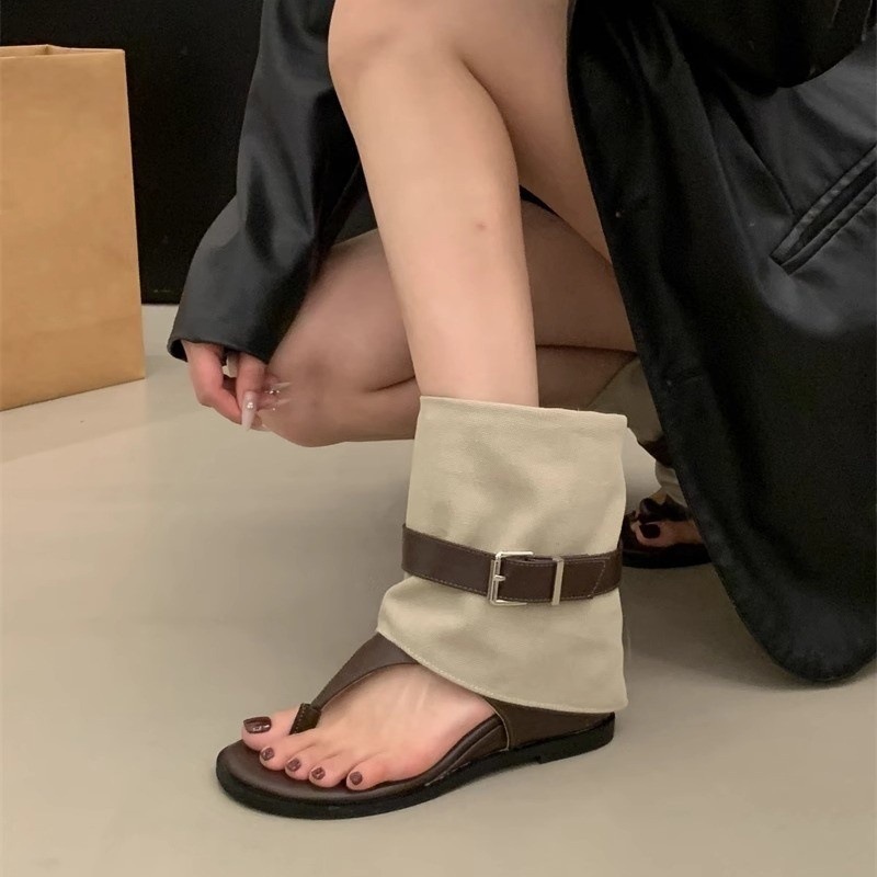 (XẢ Kho) Bốt Xỏ Ngón Kiểu Dáng mới style Pháp Tăng Chiều Cao 5cm Mã 725