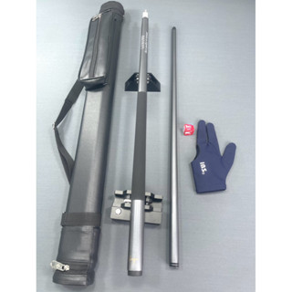 Cơ bida phủ cacbon lỗ, líp, 3C. Cơ Bida Phủ RUBY XÁM-lux CK10