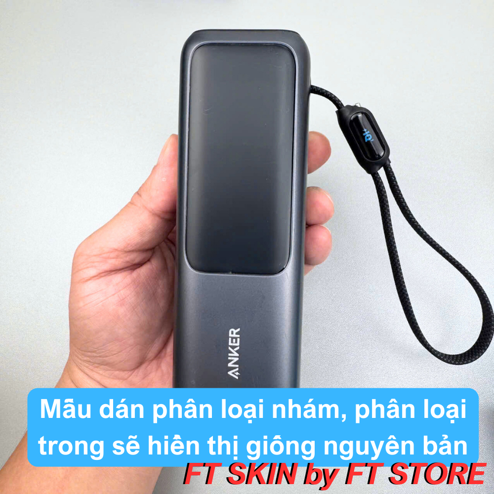 PPF cao cấp dán sạc dự phòng Anker A1695 165W 25000mAh, chất liệu nhập khẩu trong, nhám