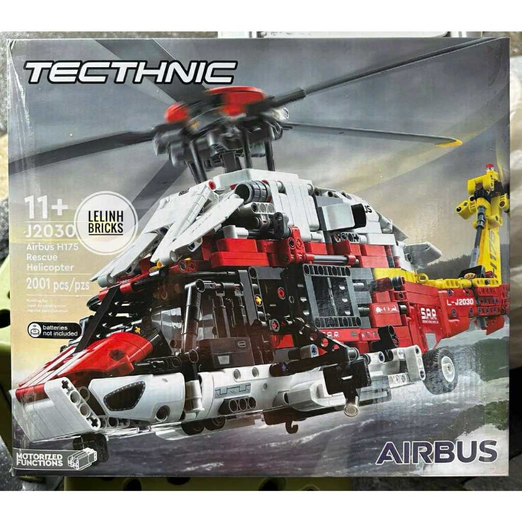 Xếp Hinh 2030 Máy Bay , Trực Thăng Cứu Hộ Airbus H175 Có Động Cơ ( 2001 Mảnh )