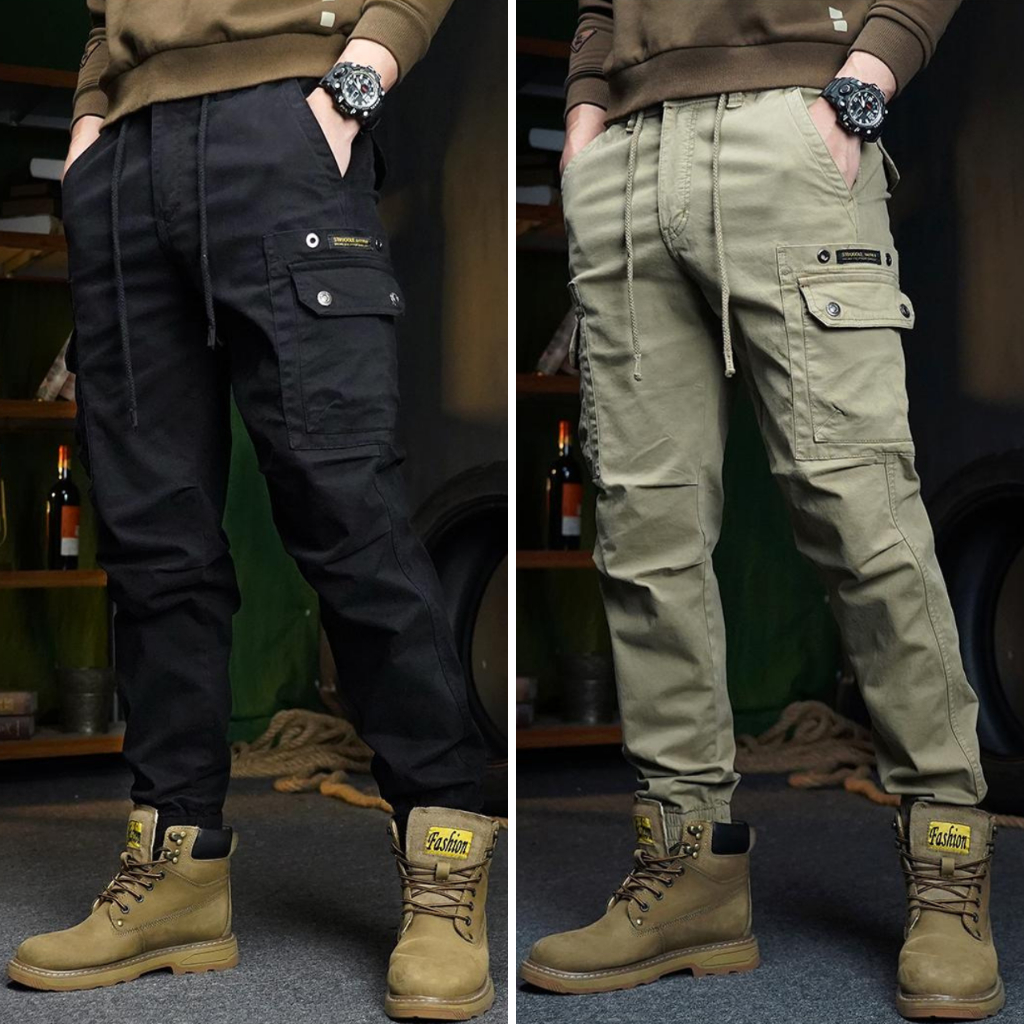 Quần Jogger Kaki Nam, Quần túi hộp nam, Chất Vải Kaki Thiết Kế Bo Gấu PHSHOP204