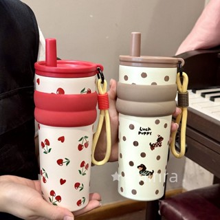 Ly giữ nhiệt FIND YOUR HAPPY SELF dung tích 710ml LÓT SỨ , Cốc giữ nhiệt nhiều màu sắc inox 316 mang đi làm, đi học