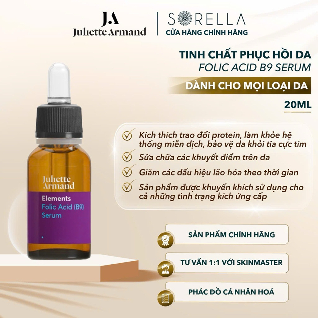 [Juliette Armand] Tinh chất làm dịu & phục hồi da Folic Acid B9 Serum