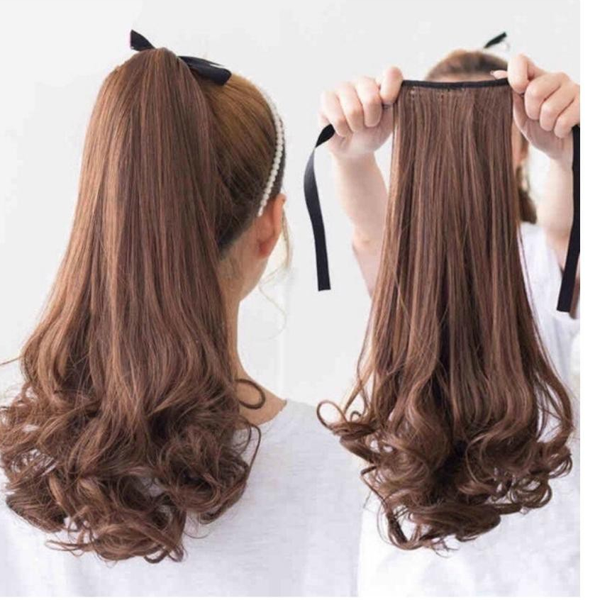 🔥 Giảm Giá Sốc – Tóc Giả Cột Xoăn Đuôi D15, Xinh Lung Linh