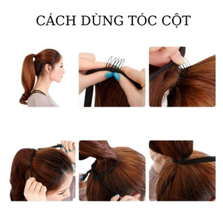 🔥 Giảm Giá Sốc – Tóc Giả Cột Xoăn Đuôi D15, Xinh Lung Linh