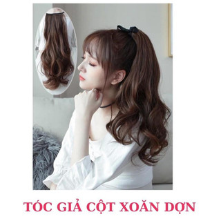   SALE 50% – Tóc Giả Cột Xoăn Dợn Nữ Đẹp 45cm – Mã D19 