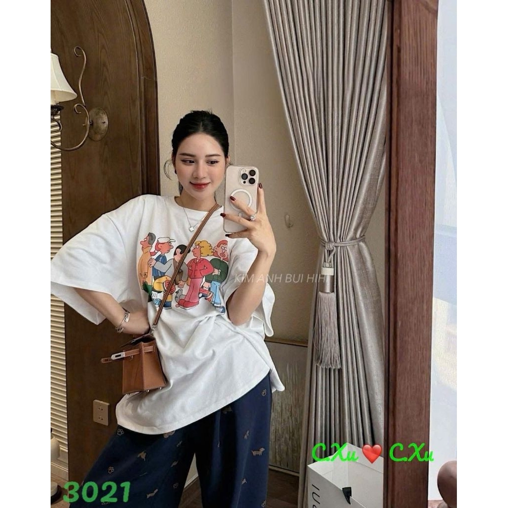 (HÀNG QC) Áo phông nữ form rộng familyy kim anh bùi ORCHID.SHOP