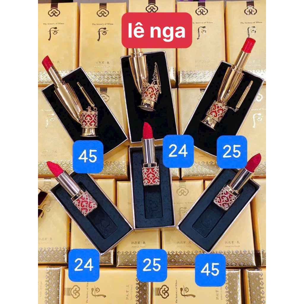 Son Lì Whoo Hoàng Cung màu 13-15-18-24-25-45-54-88 LÊ NGA - NHÂN SÂM HÀN QUỐC