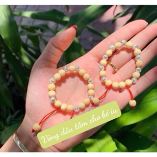 Vòng dâu tằm cho bé mix bi bạc ta