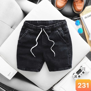  Quần đùi short nam màu xám đen không rách lưng thun chất jean bò co dãn 4 chiều rin form skinny HAVADOHCM H21 mới 
