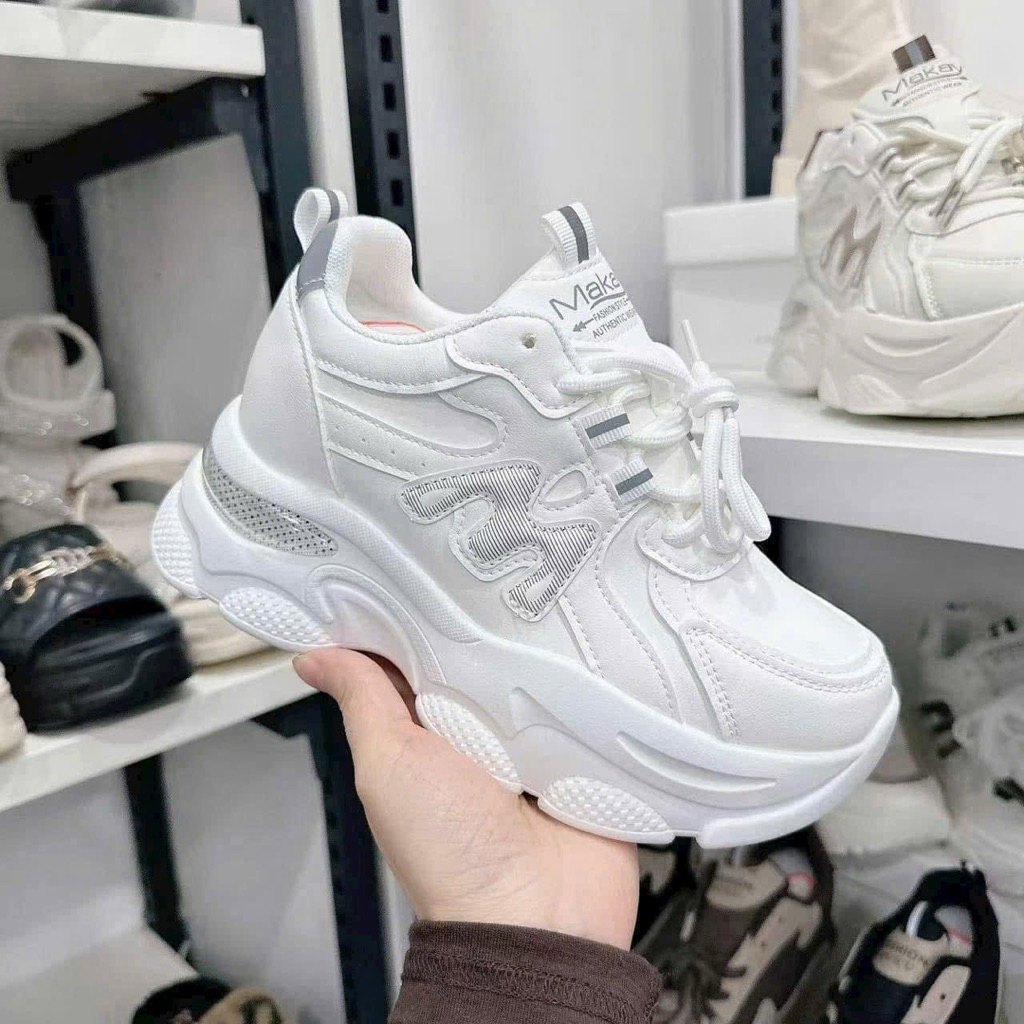 Giày thể thao Đế độn 5cm siêu Ku Te .dành cho nữ chữ M size35-40
