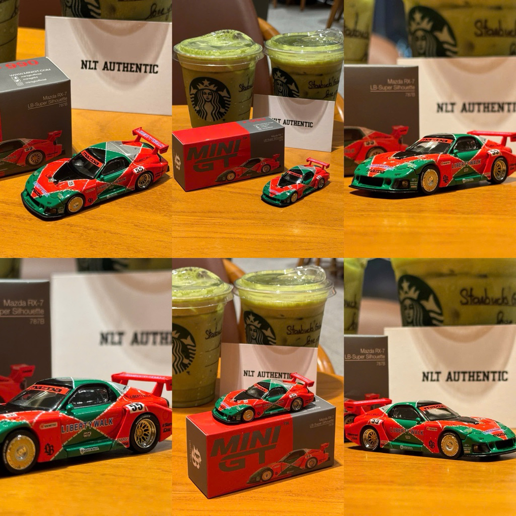 Xe MiniGT Mazda RX-7 LB -Super Silhouette 787B ( Newseal )
