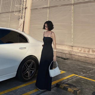  LUTA | Váy xẻ tà nút bọc 3 nút 